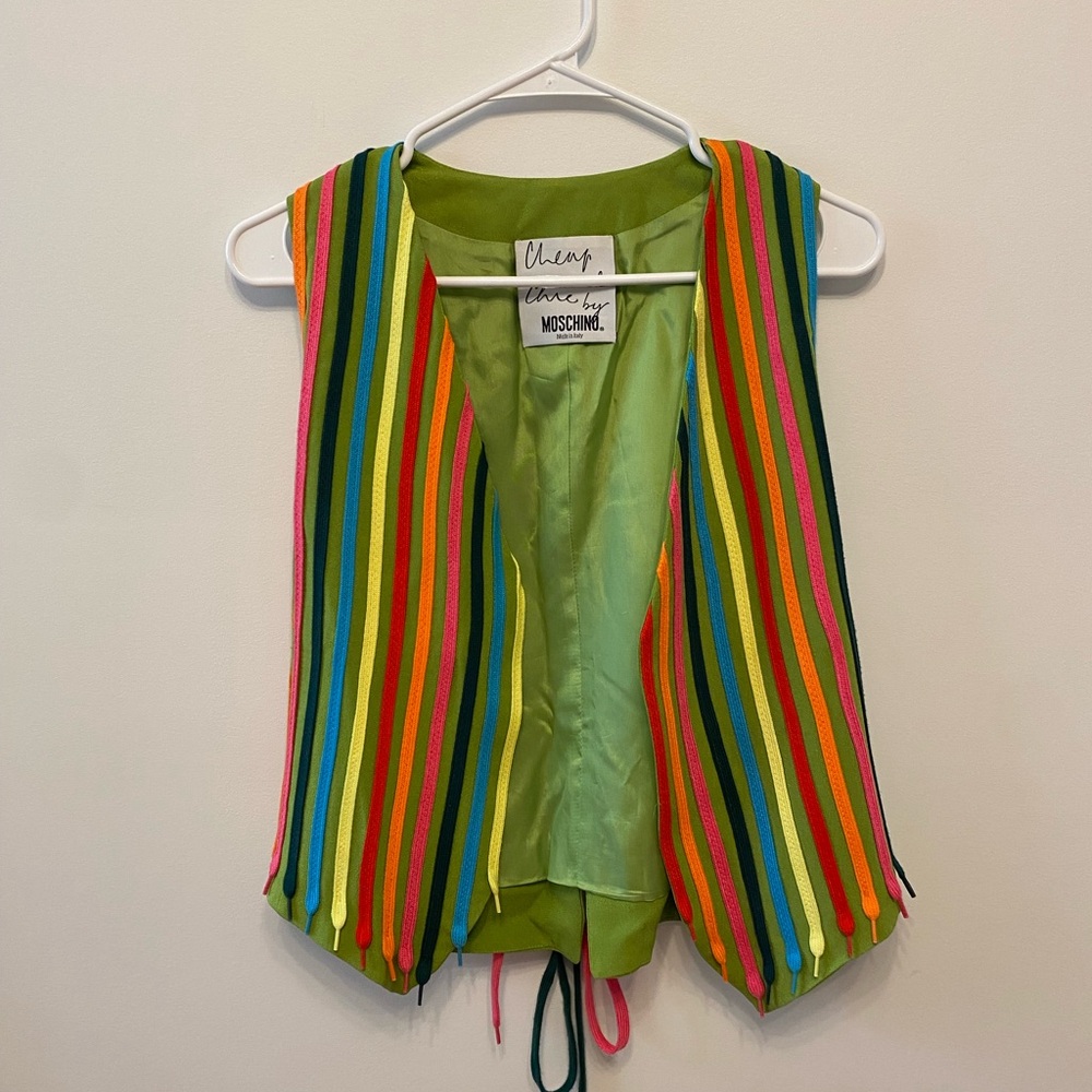 Amazing, Rare Moschino Shoelace Vest